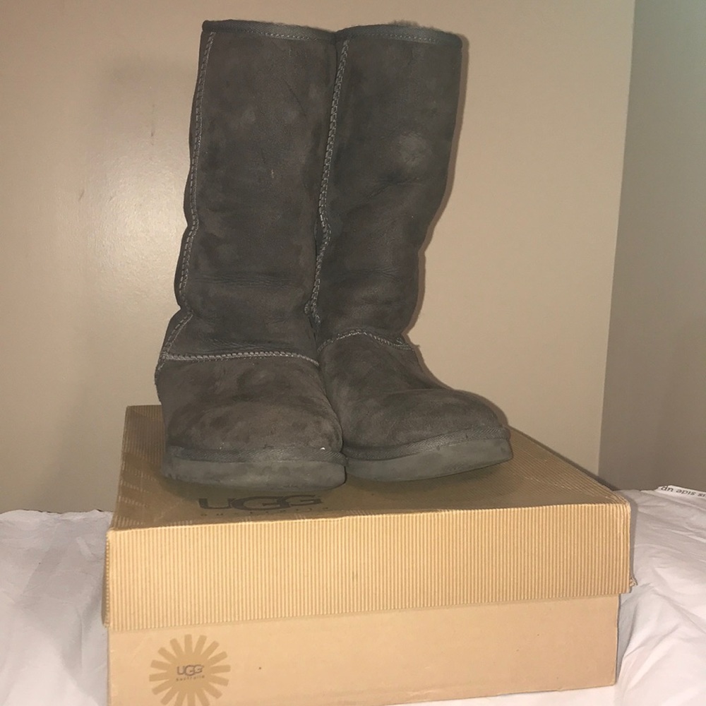 Authentic Gray Tall Uggs